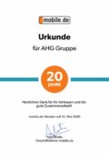 20 ans de collaboration : certificat mobile.de